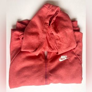 Pink Nike Zipper Front Sweatshirt